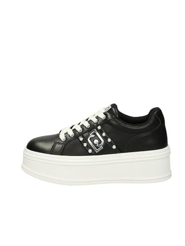 Liu Jo Plateau-Sneaker mit Perlen für Damen (Schwarz, Numeric_39), Schwarz , 39 EU von Liu Jo Jeans