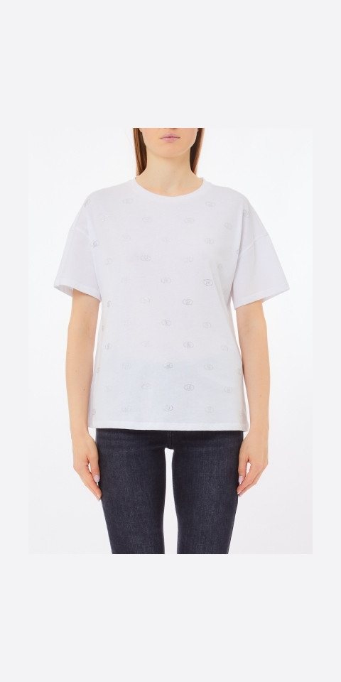 Liu Jo T-Shirt – Elegantes Damenshirt mit Strass von Liu Jo