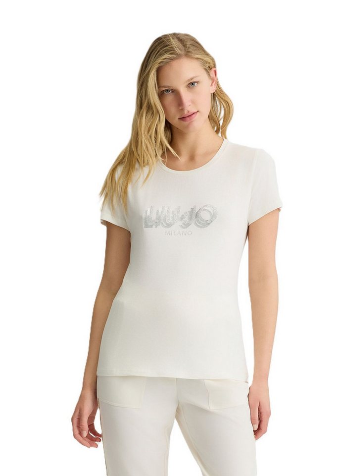 Liu Jo T-Shirt – Kurzarmshirt mit Logo & Strass von Liu Jo