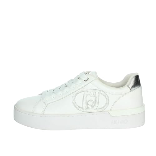 Liu Jo Turnschuhe aus Leder mit großem weißen Logo von Liu Jo
