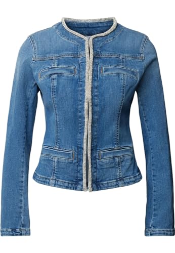 Liu Jo UA4196D4448 Jeans-Jacke Denim Jewel Luxury, dunkelblau, 42 von Liu Jo