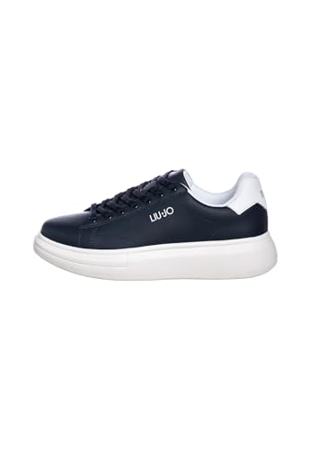 Scarpa uomo Liu-Jo sneakers Big 01 in pelle blu navy/ bianco US24LJ05 7B4027PX474S3342 41 von Liu Jo