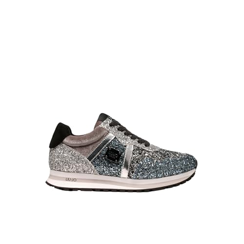 Scarpe Liu-Jo sneaker Wonder 629 glitter silver Z24LJ14 4F3701 39 von Liu Jo