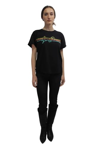 T shirt donna Liu Jo basica con paillettes nero ES24LJ23 VA4153 JS003 S von Liu Jo