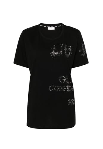 T shirt donna Liu Jo con logo in strass nero ES24LJ53 TA4138 JS923 L von Liu Jo Jeans