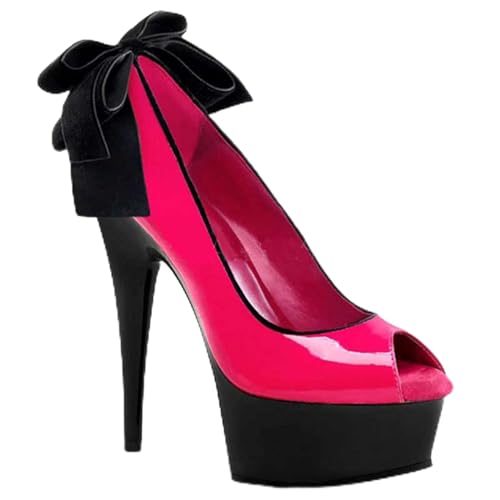 LiuGUyA High Heels Stiletto Open Toe Colorblock Sandalen,Pink-34 von LiuGUyA