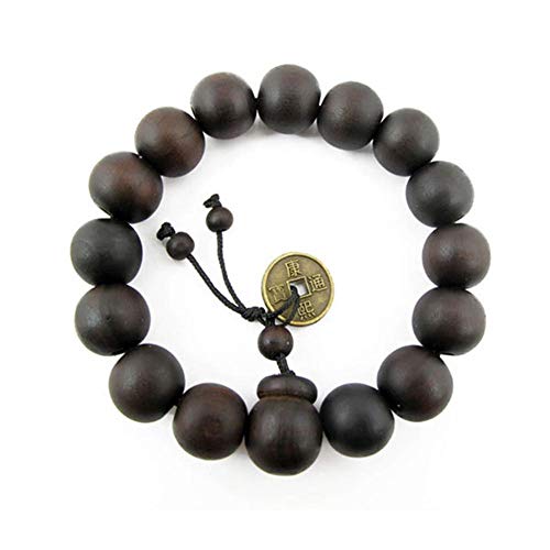 LiuJunh Herren-Armband, Geschenke, Naturholzperlen, buddhistisches Buddha-Holz, Gebets-Perlenarmbänder und Armreifen, 12 mm, Schwarz, 12 Monate, Holz LiuJunh Herren-Armband, Geschenke, Naturholzperlen, buddhistisches Buddha-Holz, Gebets-Perlenarmbänder und Armreifen, 12 mm, Schwarz, 12 Monate, Holz von LiuJunh