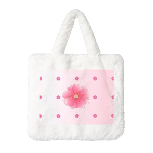 Blooming Carnations Plüsch-Handtasche: flauschige Damen-Umhängetasche, Herbst/Winter, Umhängetasche, Münztasche, Geldbörse Blooming Carnations Plüsch-Handtasche: flauschige Damen-Umhängetasche, Herbst/Winter, Umhängetasche, Münztasche, Geldbörse von LiuMng