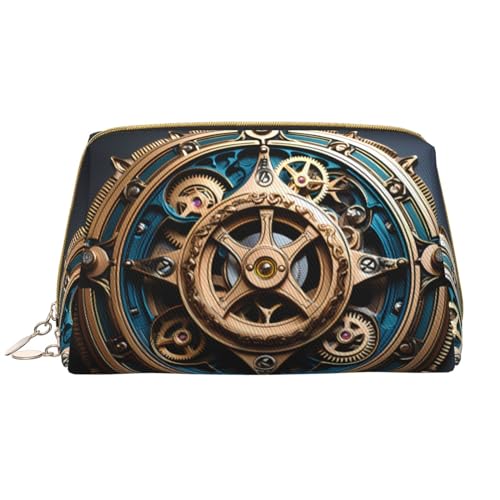 Coole Steampunk-Ausrüstungs-Make-up-Tasche für Damen, großes Fassungsvermögen, Reise-Kosmetiktasche, PU-Leder, mit Reißverschluss, tragbar, weit geöffneter Organizer Coole Steampunk-Ausrüstungs-Make-up-Tasche für Damen, großes Fassungsvermögen, Reise-Kosmetiktasche, PU-Leder, mit Reißverschluss, tragbar, weit geöffneter Organizer von LiuMng