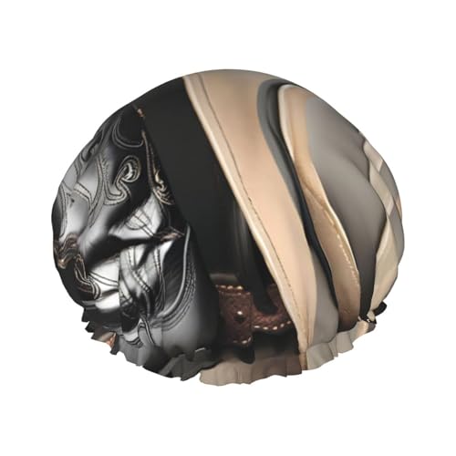 Doppellagige wasserdichte Duschhaube, Cowboy-Hut, Westernstiefel, elastisch, wiederverwendbar, Duschhaube, Haarschutz, Hut für Damen und Herren Doppellagige wasserdichte Duschhaube, Cowboy-Hut, Westernstiefel, elastisch, wiederverwendbar, Duschhaube, Haarschutz, Hut für Damen und Herren von LiuMng