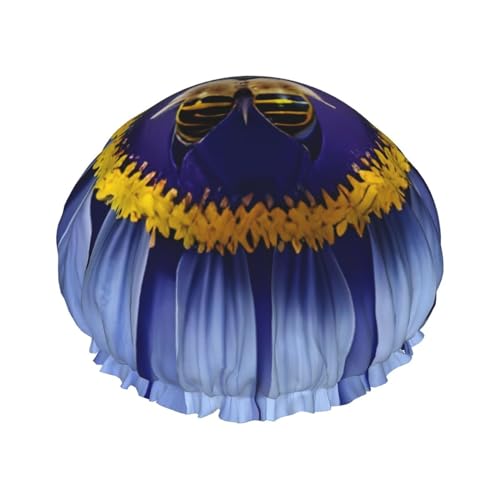 Doppellagige wasserdichte Duschhaube – Blume, Herz, Biene, elastisch, wiederverwendbar, Duschhaube, Haarschutz, Hut für Damen und Herren Doppellagige wasserdichte Duschhaube – Blume, Herz, Biene, elastisch, wiederverwendbar, Duschhaube, Haarschutz, Hut für Damen und Herren von LiuMng