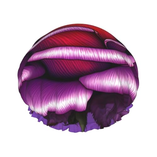 Doppellagige wasserdichte Duschhaube – Fuchsia Rose elastische wiederverwendbare Duschhaube Haarschutz Hut für Damen und Herren Doppellagige wasserdichte Duschhaube – Fuchsia Rose elastische wiederverwendbare Duschhaube Haarschutz Hut für Damen und Herren von LiuMng