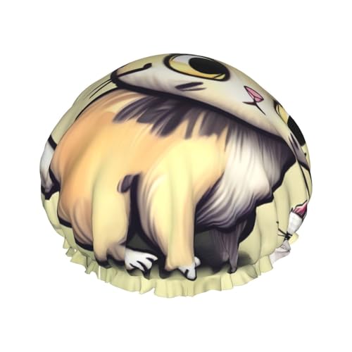 Doppellagige wasserdichte Duschhaube – Katze und Schmetterling, elastisch, wiederverwendbar, Duschhaube, Haarschutz, Hut für Damen und Herren Doppellagige wasserdichte Duschhaube – Katze und Schmetterling, elastisch, wiederverwendbar, Duschhaube, Haarschutz, Hut für Damen und Herren von LiuMng