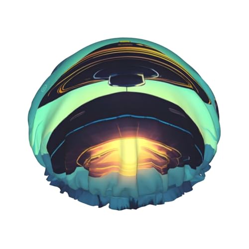 Doppellagige wasserdichte Duschhaube – Raumfahrt-Absteiger, elastisch, wiederverwendbar, Duschhaube, Haarschutz, Hut für Damen und Herren Doppellagige wasserdichte Duschhaube – Raumfahrt-Absteiger, elastisch, wiederverwendbar, Duschhaube, Haarschutz, Hut für Damen und Herren von LiuMng