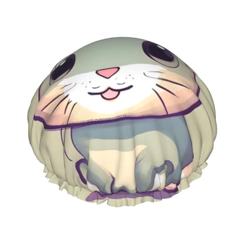 Doppellagige wasserdichte Duschhaube – niedlicher kleiner Hase, elastisch, wiederverwendbar, Duschhaube, Haarschutz, Hut für Damen und Herren Doppellagige wasserdichte Duschhaube – niedlicher kleiner Hase, elastisch, wiederverwendbar, Duschhaube, Haarschutz, Hut für Damen und Herren von LiuMng