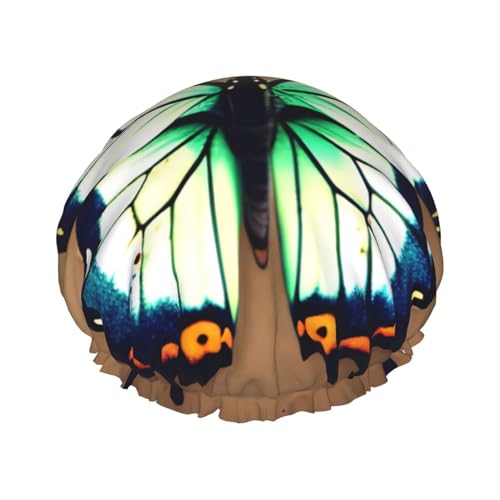 Doppellagige wasserdichte Duschhaube – niedlicher kleiner Schmetterling, elastisch, wiederverwendbar, Duschhaube, Haarschutz, Hut für Damen und Herren Doppellagige wasserdichte Duschhaube – niedlicher kleiner Schmetterling, elastisch, wiederverwendbar, Duschhaube, Haarschutz, Hut für Damen und Herren von LiuMng