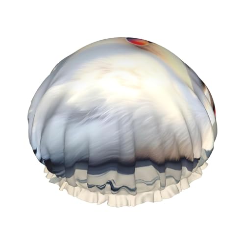 Doppellagige wasserdichte Duschhaube – niedlicher kleiner Schwan, elastisch, wiederverwendbar, Duschhaube, Haarschutz, Hut für Damen und Herren Doppellagige wasserdichte Duschhaube – niedlicher kleiner Schwan, elastisch, wiederverwendbar, Duschhaube, Haarschutz, Hut für Damen und Herren von LiuMng