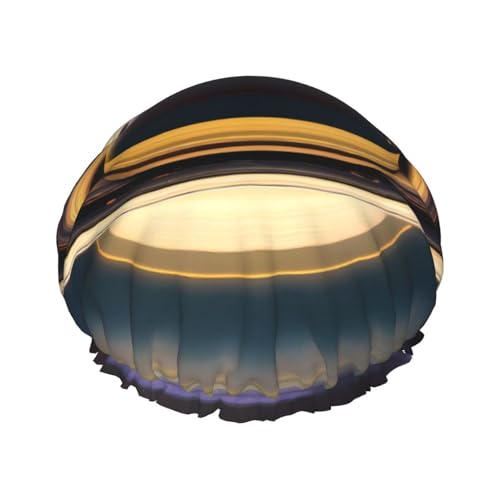 Doppellagige wasserdichte Duschhaube – schöne Saturn elastische wiederverwendbare Duschhaube Haarschutz Hut für Damen und Herren Doppellagige wasserdichte Duschhaube – schöne Saturn elastische wiederverwendbare Duschhaube Haarschutz Hut für Damen und Herren von LiuMng