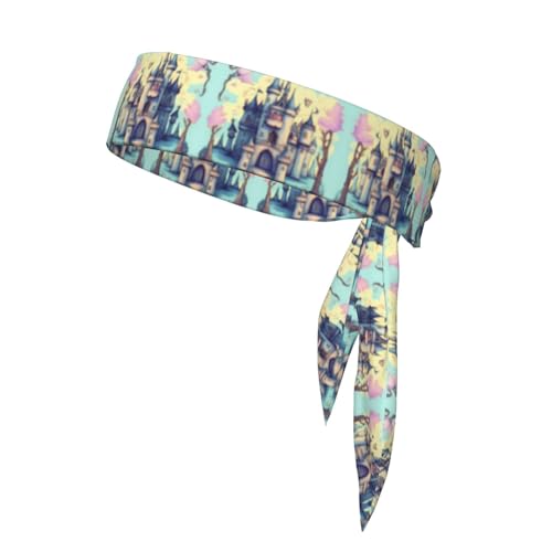 Fairytale Castle Stilvolle und bequeme Sport-Bandanas mit Kopfband, Unisex, Workout-Haarband für sportliche Aktivitäten Fairytale Castle Stilvolle und bequeme Sport-Bandanas mit Kopfband, Unisex, Workout-Haarband für sportliche Aktivitäten von LiuMng