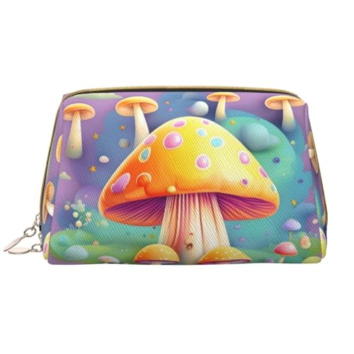 Fantasy Dream Make-up-Tasche für Damen, großes Fassungsvermögen, Reise-Kosmetiktasche, PU-Leder, Reißverschluss, tragbar, weit geöffneter Organizer von LiuMng