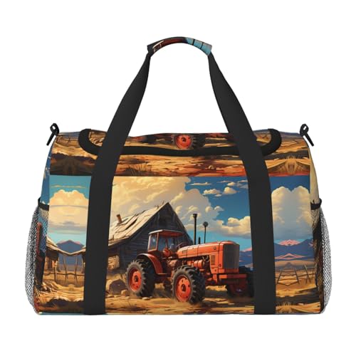 Farm Red Traktor Print Große Hand Reisetasche Wasserdichte Tote Handtasche für Frauen Duffel Bag Sport Gym für Herren Farm Red Traktor Print Große Hand Reisetasche Wasserdichte Tote Handtasche für Frauen Duffel Bag Sport Gym für Herren von LiuMng
