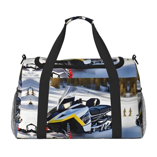 Fortschrittliche Reisetasche mit Schneemobil-Druck, wasserdicht, für Damen, Sporttasche, Fitnessstudio für Herren Fortschrittliche Reisetasche mit Schneemobil-Druck, wasserdicht, für Damen, Sporttasche, Fitnessstudio für Herren von LiuMng