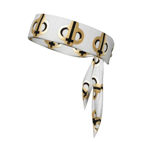 Goldenes Muster, stilvolle und bequeme Sport-Kopfbandanas – Unisex-Trainings-Haarband für sportliche Aktivitäten Goldenes Muster, stilvolle und bequeme Sport-Kopfbandanas – Unisex-Trainings-Haarband für sportliche Aktivitäten von LiuMng
