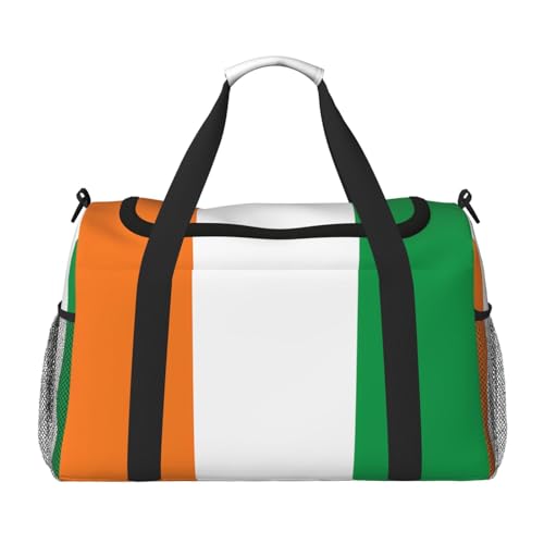 Große Handreisetasche, Motiv: Flagge der Elfenbeinküste, wasserdichte Tragetasche für Damen, Seesack, Sport, Fitnessstudio für Herren Große Handreisetasche, Motiv: Flagge der Elfenbeinküste, wasserdichte Tragetasche für Damen, Seesack, Sport, Fitnessstudio für Herren von LiuMng