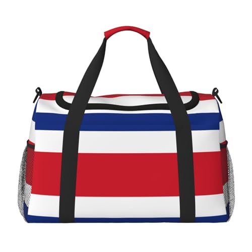 Große Handreisetasche, Motiv: Flagge von Costa Rica, wasserdichte Tragetasche für Damen, Seesack, Sport, Fitnessstudio für Herren Große Handreisetasche, Motiv: Flagge von Costa Rica, wasserdichte Tragetasche für Damen, Seesack, Sport, Fitnessstudio für Herren von LiuMng