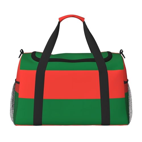 Große Handreisetasche, Motiv: Flagge von Madagaskar, wasserdichte Tragetasche für Damen, Seesack, Sport, Fitnessstudio für Herren von LiuMng