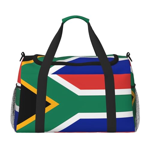 Große Handreisetasche, Motiv: Südafrika-Flagge, wasserdicht, für Damen, Seesack, Sport, Fitnessstudio für Herren Große Handreisetasche, Motiv: Südafrika-Flagge, wasserdicht, für Damen, Seesack, Sport, Fitnessstudio für Herren von LiuMng