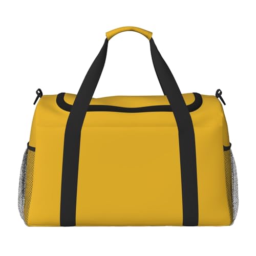 Große Handreisetasche, einfarbig, goldfarben, wasserdichte Tragetasche für Damen, Seesack, Sport, Fitnessstudio für Herren Große Handreisetasche, einfarbig, goldfarben, wasserdichte Tragetasche für Damen, Seesack, Sport, Fitnessstudio für Herren von LiuMng
