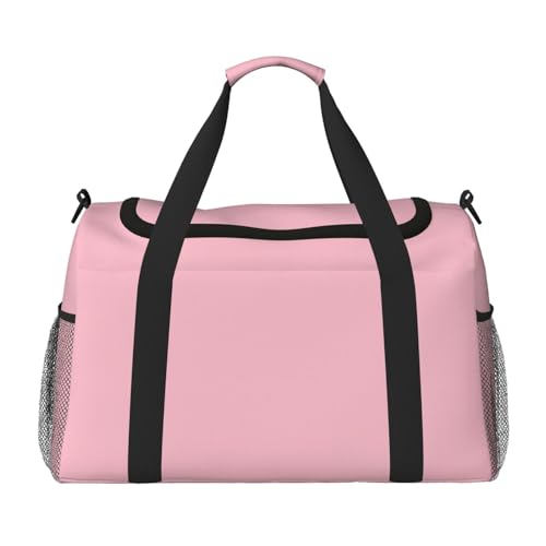 Große Handreisetasche, einfarbig, rosa Druck, wasserdichte Tragetasche für Damen, Seesack, Sport, Fitnessstudio für Herren Große Handreisetasche, einfarbig, rosa Druck, wasserdichte Tragetasche für Damen, Seesack, Sport, Fitnessstudio für Herren von LiuMng