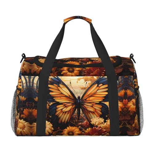 Große Handreisetasche, wasserdicht, für Damen, Seesack, Sport, Fitnessstudio, Orange / Gelb von LiuMng