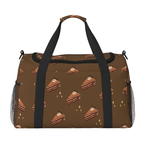 Große Handreisetasche mit Schokoladenquadrate und Kuchendruck, wasserdichte Tragetasche für Damen, Sporttasche, Fitnessstudio für Herren Große Handreisetasche mit Schokoladenquadrate und Kuchendruck, wasserdichte Tragetasche für Damen, Sporttasche, Fitnessstudio für Herren von LiuMng