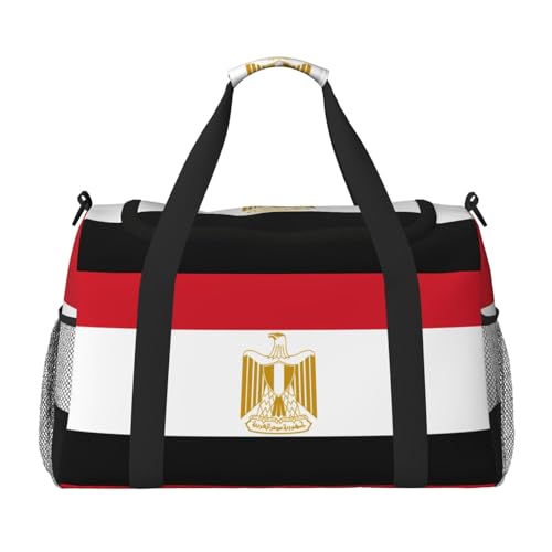 Große Handreisetasche mit ägyptischer Flagge, wasserdichte Tragetasche für Damen, Seesack, Sport, Fitnessstudio für Herren Große Handreisetasche mit ägyptischer Flagge, wasserdichte Tragetasche für Damen, Seesack, Sport, Fitnessstudio für Herren von LiuMng