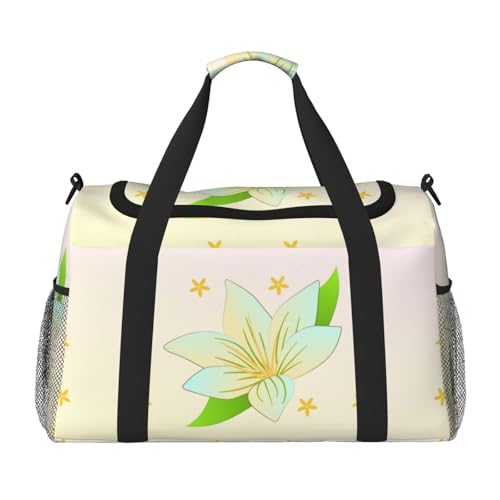 Große Handreisetasche mit blühendem Narzissen-Druck, wasserdichte Tragetasche für Damen, Seesack, Sport, Fitnessstudio für Herren Große Handreisetasche mit blühendem Narzissen-Druck, wasserdichte Tragetasche für Damen, Seesack, Sport, Fitnessstudio für Herren von LiuMng