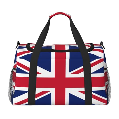 Große Handreisetasche mit britischer Flagge, wasserdichte Tragetasche für Damen, Seesack, Sport, Fitnessstudio für Herren Große Handreisetasche mit britischer Flagge, wasserdichte Tragetasche für Damen, Seesack, Sport, Fitnessstudio für Herren von LiuMng