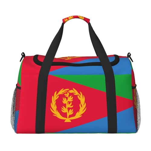 Große Handreisetasche mit eritreischer Flagge, wasserdichte Tragetasche für Damen, Seesack, Sport, Fitnessstudio für Herren Große Handreisetasche mit eritreischer Flagge, wasserdichte Tragetasche für Damen, Seesack, Sport, Fitnessstudio für Herren von LiuMng