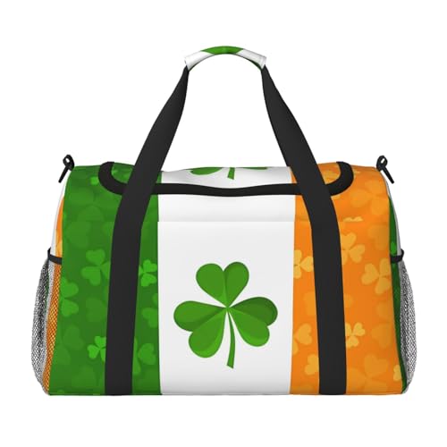Große Handreisetasche mit irischer Flagge, wasserdichte Tragetasche für Damen, Seesack, Sport, Fitnessstudio für Herren Große Handreisetasche mit irischer Flagge, wasserdichte Tragetasche für Damen, Seesack, Sport, Fitnessstudio für Herren von LiuMng