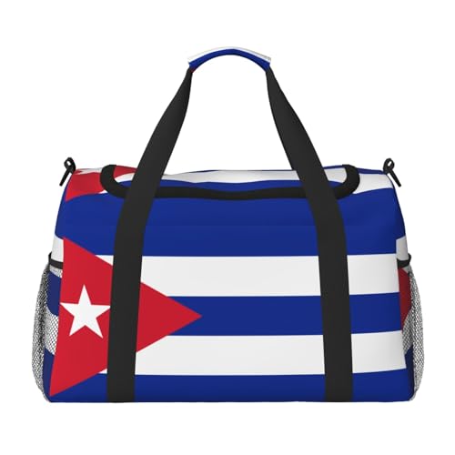 Große Reisetasche mit kubanischer Flagge, wasserdichte Tragetasche für Damen, Seesack, Sport, Fitnessstudio für Herren von LiuMng