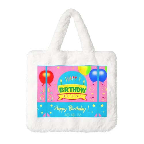 Happy Birthday Ballon Plüsch Handtasche Damen Flauschige Umhängetasche Herbst Winter Tote Crossbody Tasche Münztasche Geldbörse Happy Birthday Ballon Plüsch Handtasche Damen Flauschige Umhängetasche Herbst Winter Tote Crossbody Tasche Münztasche Geldbörse von LiuMng