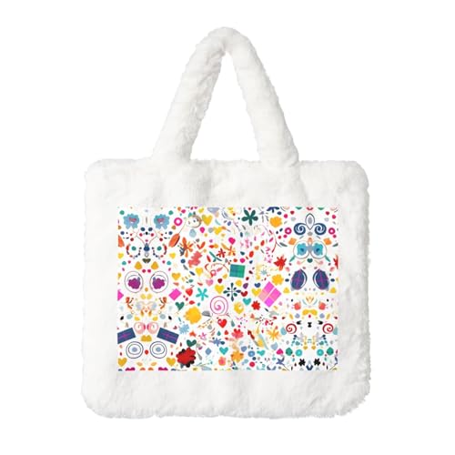 Happy Birthday Hintergrund Plüsch Handtasche: Damen Flauschige Schultertasche - Herbst / Winter Tote Crossbody Tasche Münztasche Geldbörse Happy Birthday Hintergrund Plüsch Handtasche: Damen Flauschige Schultertasche - Herbst / Winter Tote Crossbody Tasche Münztasche Geldbörse von LiuMng
