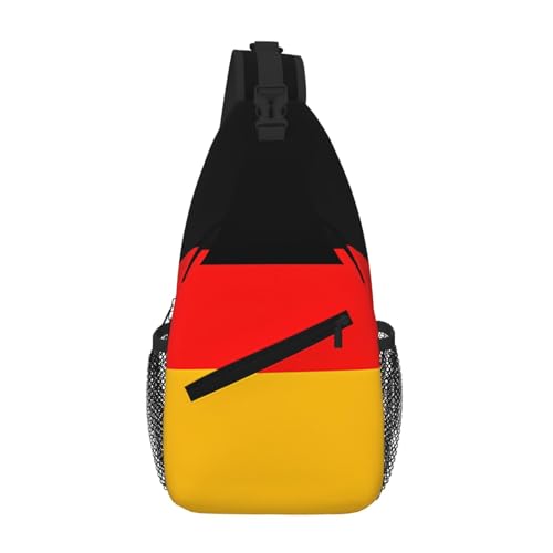 Herren Cross Brusttasche diagonal Deutschland Flagge Druck Sling Crossbody Brust Daypack Satchel für Wandern Reisen Herren Cross Brusttasche diagonal Deutschland Flagge Druck Sling Crossbody Brust Daypack Satchel für Wandern Reisen von LiuMng