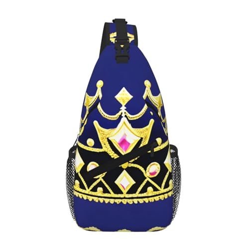 Herren Cross Brusttasche diagonal Fantasy Tiara Print Sling Crossbody Brust Daypack Satchel für Wandern Reisen Herren Cross Brusttasche diagonal Fantasy Tiara Print Sling Crossbody Brust Daypack Satchel für Wandern Reisen von LiuMng