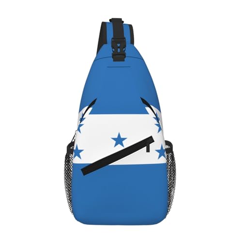 Herren Cross Brusttasche diagonal Flagge von Honduras Print Sling Crossbody Brust Daypack Satchel für Wandern Reisen Herren Cross Brusttasche diagonal Flagge von Honduras Print Sling Crossbody Brust Daypack Satchel für Wandern Reisen von LiuMng