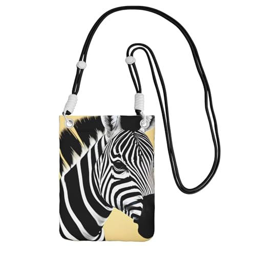 Kleine Umhängetasche mit Zebramuster, Schwarz und Weiß, niedlich, tragen Sie eine Handytasche diagonal, zum Einkaufen, Spazierengehen, Schwarz, Einheitsgröße, Tragen Sie eine Handytasche diagonal Kleine Umhängetasche mit Zebramuster, Schwarz und Weiß, niedlich, tragen Sie eine Handytasche diagonal, zum Einkaufen, Spazierengehen, Schwarz, Einheitsgröße, Tragen Sie eine Handytasche diagonal von LiuMng