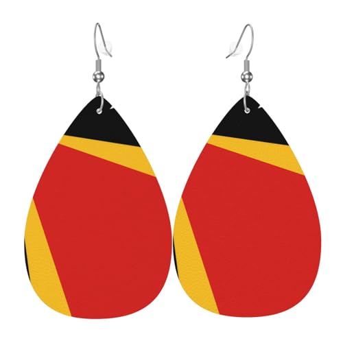Leder-Ohrringe in Tropfenform für Damen, Demokratische Republik Timor, leichte Hängeohrringe, Modeschmuck, Geschenk Leder-Ohrringe in Tropfenform für Damen, Demokratische Republik Timor, leichte Hängeohrringe, Modeschmuck, Geschenk von LiuMng