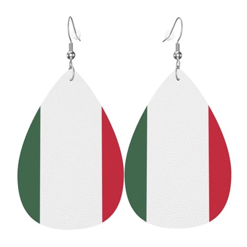 Leder-Ohrringe in Tropfenform für Damen, Flagge von Ungarn, leicht, Modeschmuck, Geschenk Leder-Ohrringe in Tropfenform für Damen, Flagge von Ungarn, leicht, Modeschmuck, Geschenk von LiuMng