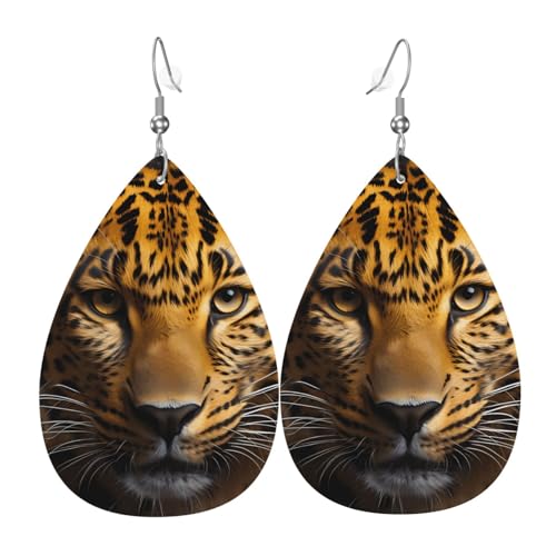 Leder-Ohrringe in Tropfenform für Damen, Leopardenmuster, leicht, Modeschmuck, Geschenk Leder-Ohrringe in Tropfenform für Damen, Leopardenmuster, leicht, Modeschmuck, Geschenk von LiuMng